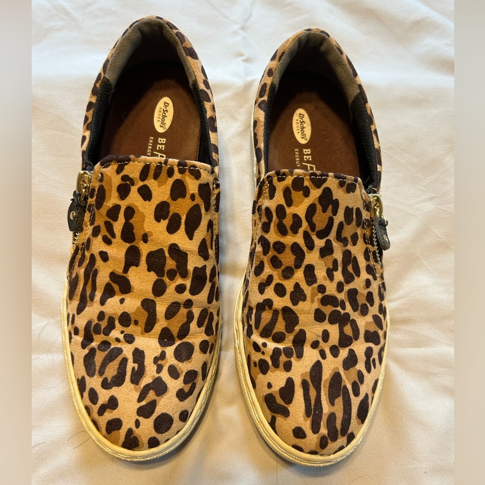 Like new Dr. Scholl's Leopard Print Slip-On Sneakers, size 7.5